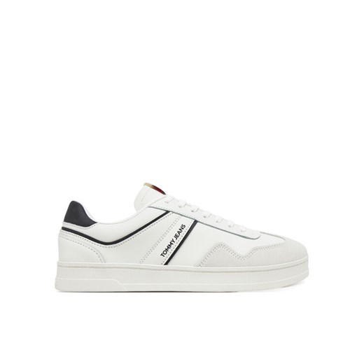 Tommy Jeans Sneakersy The Greenwich Leather EM0EM01571 Biały ze sklepu MODIVO w kategorii Buty sportowe męskie - zdjęcie 182616556