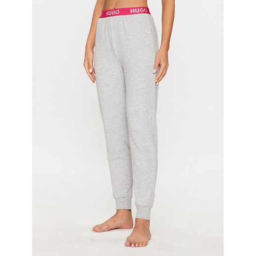 Hugo Spodnie piżamowe Sporty Logo 50490598 Szary Regular Fit ze sklepu MODIVO w kategorii Piżamy damskie - zdjęcie 182616656