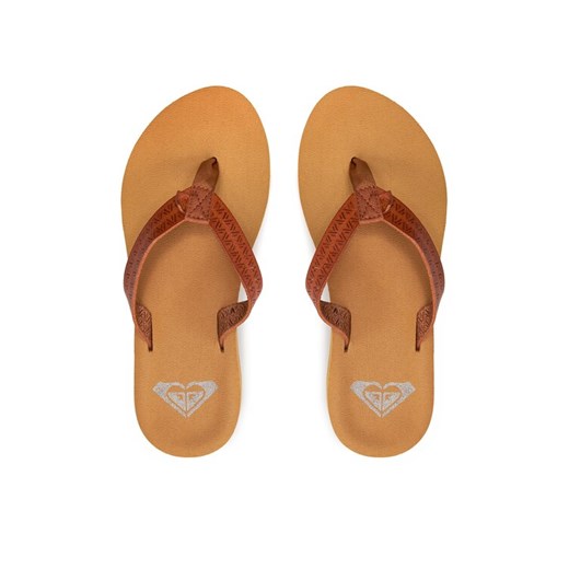 Roxy Japonki ARJL101146 Brązowy ze sklepu MODIVO w kategorii Klapki damskie - zdjęcie 182616709