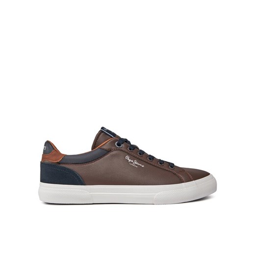 Pepe Jeans Sneakersy PMS30839 Brązowy ze sklepu MODIVO w kategorii Trampki męskie - zdjęcie 182616735