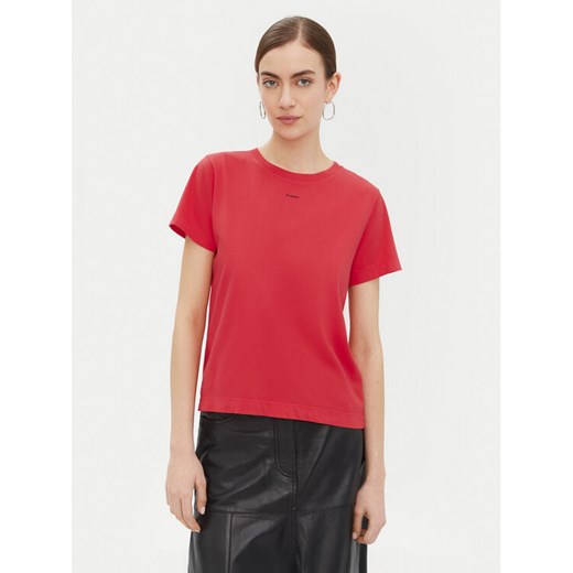 PINKO T-Shirt 100373 A228 Czerwony Regular Fit ze sklepu MODIVO w kategorii Bluzki damskie - zdjęcie 182616748