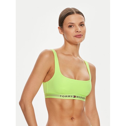 Tommy Hilfiger Góra od bikini UW0UW04108 Zielony ze sklepu MODIVO w kategorii Stroje kąpielowe - zdjęcie 182616765