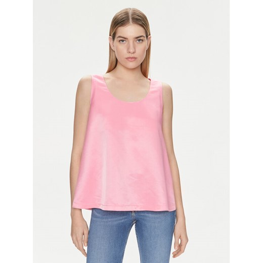 United Colors Of Benetton Top 5XONDQ06Z Różowy Relaxed Fit ze sklepu MODIVO w kategorii Bluzki damskie - zdjęcie 182616789
