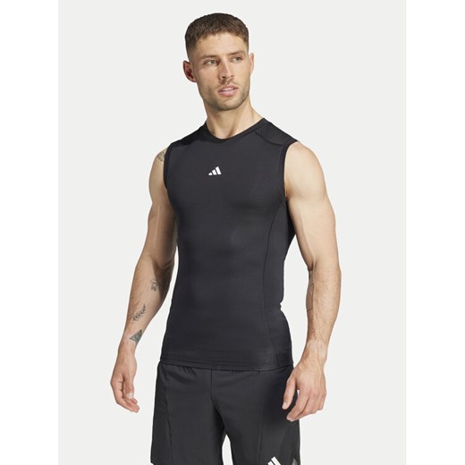 adidas Koszulka techniczna TECHFIT Compression Training JE6694 Czarny Slim Fit ze sklepu MODIVO w kategorii T-shirty męskie - zdjęcie 182616799