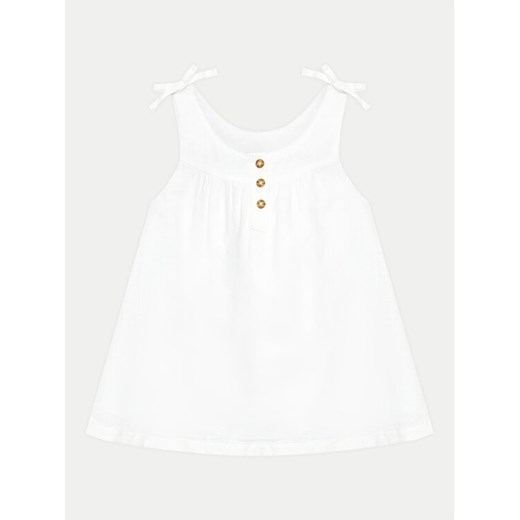 United Colors Of Benetton Sukienka letnia 4BE7GV01C Biały Regular Fit ze sklepu MODIVO w kategorii Sukienki dziewczęce - zdjęcie 182616815