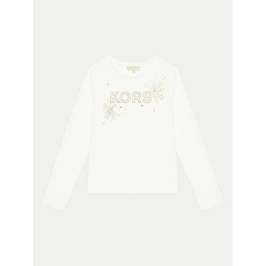 MICHAEL KORS KIDS Bluzka R30142 D Biały Regular Fit ze sklepu MODIVO w kategorii Bluzki dziewczęce - zdjęcie 182616825