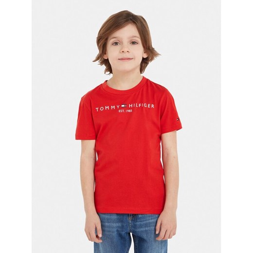 Tommy Hilfiger T-Shirt Essential KS0KS00210 S Czerwony Regular Fit ze sklepu MODIVO w kategorii T-shirty chłopięce - zdjęcie 182616865