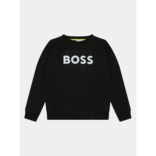 Boss Bluza J50767 S Czarny Loose Fit ze sklepu MODIVO w kategorii Bluzy chłopięce - zdjęcie 182616906