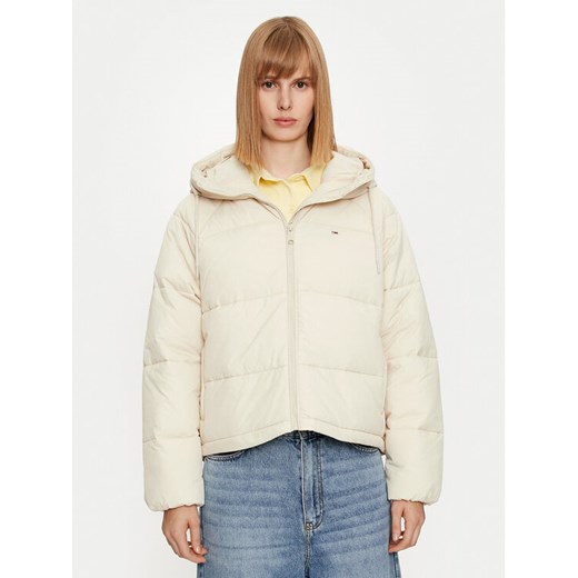 Tommy Jeans Kurtka zimowa Vail DW0DW18841 Beżowy Regular Fit ze sklepu MODIVO w kategorii Kurtki damskie - zdjęcie 182616909