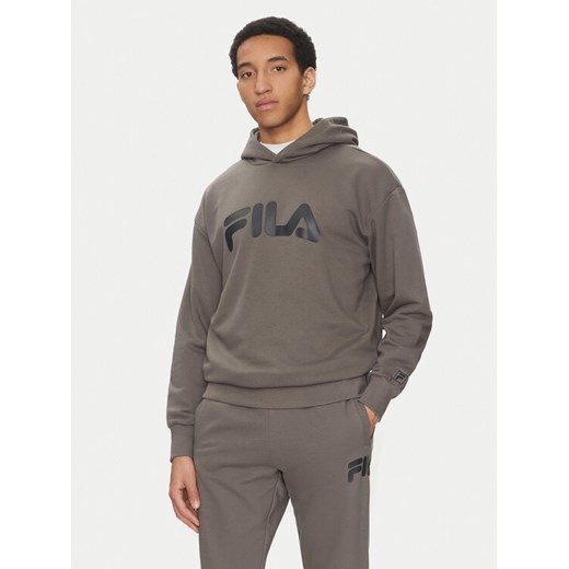 Fila Bluza Landogne FAM0872 Szary Regular Fit ze sklepu MODIVO w kategorii Bluzy męskie - zdjęcie 182616918