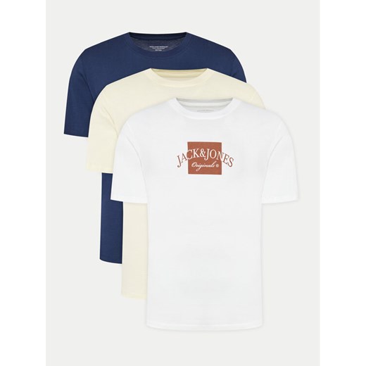 Jack&Jones Komplet 3 t-shirtów Boston 12281838 Kolorowy Regular Fit ze sklepu MODIVO w kategorii T-shirty męskie - zdjęcie 182616928