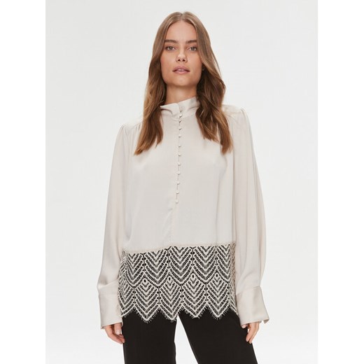 Bruuns Bazaar Bluzka BBW3741 Écru Relaxed Fit ze sklepu MODIVO w kategorii Bluzki damskie - zdjęcie 182616988