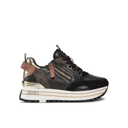 Liu Jo Sneakersy Maxi Wonder 72 BA4057 PX454 Czarny ze sklepu MODIVO w kategorii Buty sportowe damskie - zdjęcie 182617007