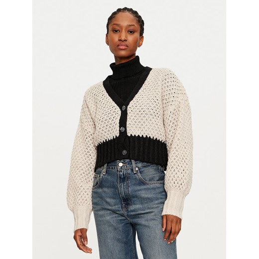 ONLY Kardigan Rose 15327593 Beżowy Regular Fit ze sklepu MODIVO w kategorii Swetry damskie - zdjęcie 182617016