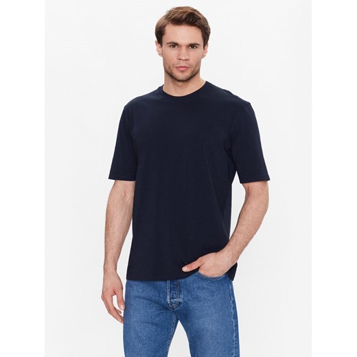 Sisley T-Shirt 3I1XS101J Granatowy Regular Fit ze sklepu MODIVO w kategorii T-shirty męskie - zdjęcie 182617045