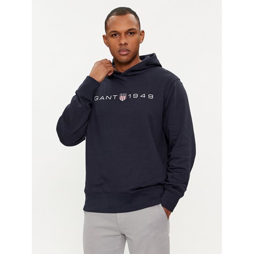 Gant Bluza Graphic 2003244 Granatowy Regular Fit ze sklepu MODIVO w kategorii Bluzy męskie - zdjęcie 182617065
