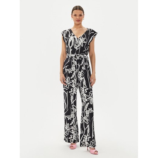Desigual Kombinezon Macroflor 24WWPWX0 Czarny Regular Fit ze sklepu MODIVO w kategorii Kombinezony damskie - zdjęcie 182617066