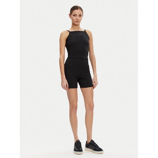 adidas Top ALL SZN Rib JJ1224 Czarny Slim Fit ze sklepu MODIVO w kategorii Bluzki damskie - zdjęcie 182617179