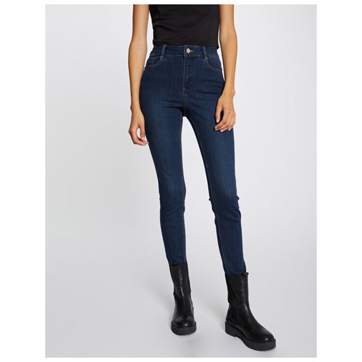 Morgan Jeansy 212-PAM Granatowy Skinny Fit ze sklepu MODIVO w kategorii Jeansy damskie - zdjęcie 182617187