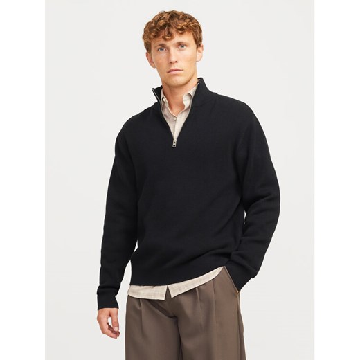 Jack&Jones Sweter Milano 12259664 Czarny Relaxed Fit ze sklepu MODIVO w kategorii Swetry męskie - zdjęcie 182617237