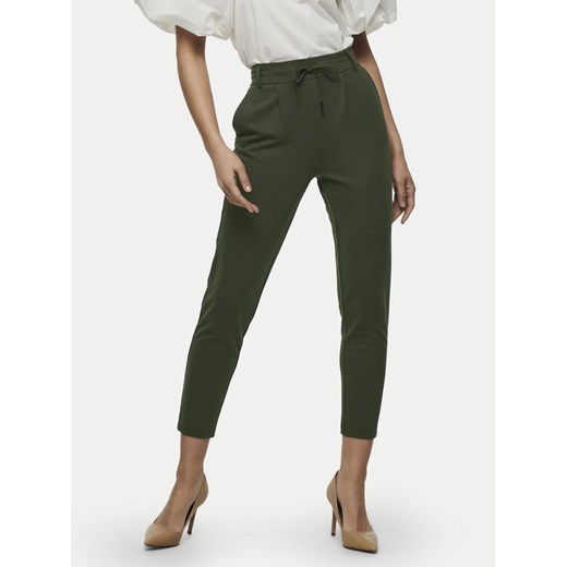 ONLY Spodnie materiałowe Poptrash 15115847 Khaki Regular Fit ze sklepu MODIVO w kategorii Spodnie damskie - zdjęcie 182617327