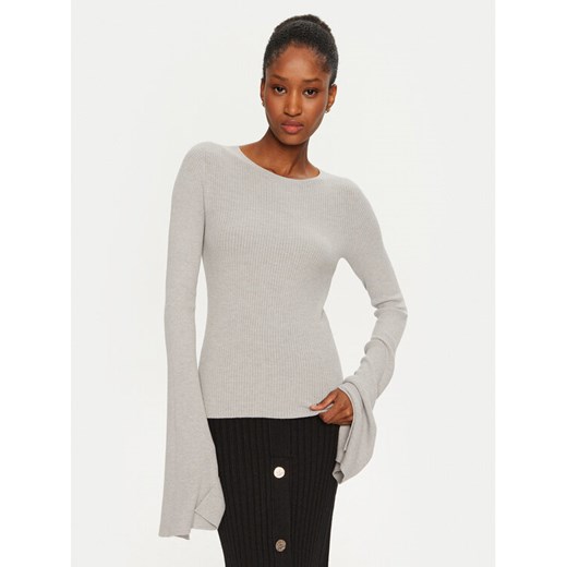 Kontatto Sweter 3M0116N AI253M01 Szary Slim Fit ze sklepu MODIVO w kategorii Swetry damskie - zdjęcie 182617356