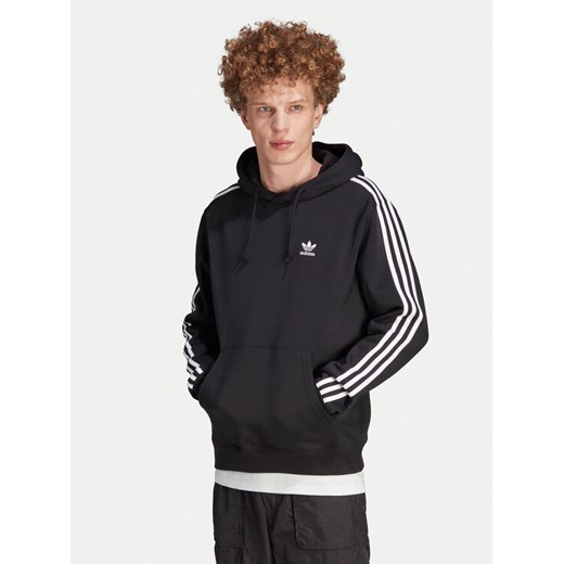adidas Bluza adicolor Classics 3-Stripes IM2088 Czarny Regular Fit ze sklepu MODIVO w kategorii Bluzy męskie - zdjęcie 182617407