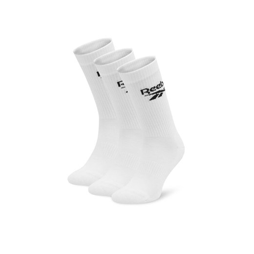 Reebok Zestaw 3 par wysokich skarpet unisex R0452-SS24 (3-pack) Biały ze sklepu MODIVO w kategorii Skarpetki damskie - zdjęcie 182617468