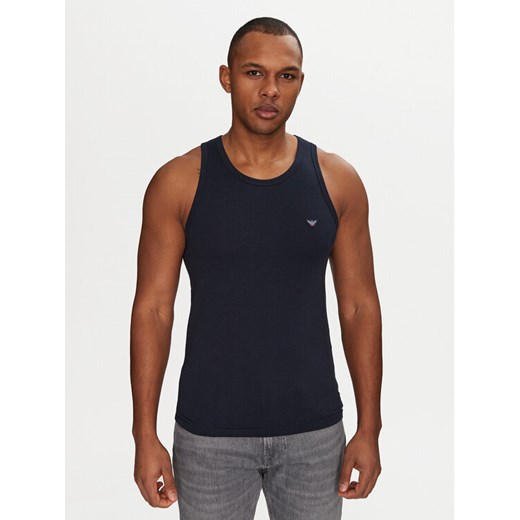 Emporio Armani Underwear Tank top EM000385 AF10771 UB102 Granatowy Slim Fit S MODIVO