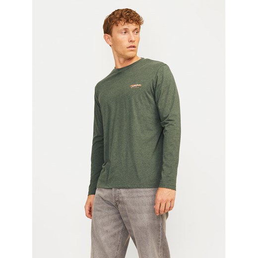 Jack&Jones Longsleeve Alvis 12259735 Zielony Standard Fit ze sklepu MODIVO w kategorii T-shirty męskie - zdjęcie 182617505