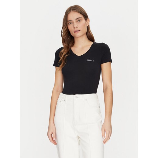 Guess T-Shirt O5RI02 KBBU1 Czarny Regular Fit ze sklepu MODIVO w kategorii Bluzki damskie - zdjęcie 182617609