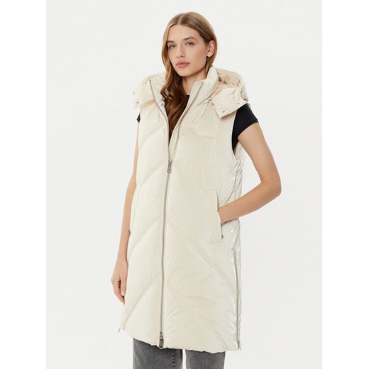 Guess Bezrękawnik W5RN68 WH0V0 Beżowy Regular Fit ze sklepu MODIVO w kategorii Kamizelki damskie - zdjęcie 182617659