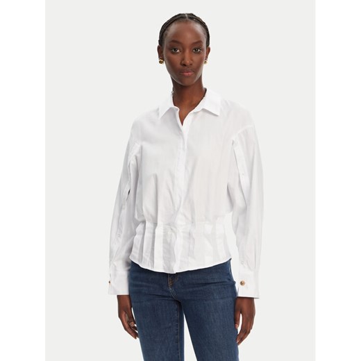 Elisabetta Franchi Koszula CA09852E2 100 Biały Regular Fit ze sklepu MODIVO w kategorii Koszule damskie - zdjęcie 182617668
