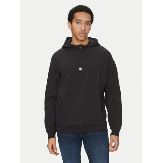 HUGO Bluza Debostaco 50530191 Czarny Relaxed Fit ze sklepu MODIVO w kategorii Bluzy męskie - zdjęcie 182617725