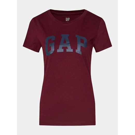 Gap T-Shirt 268820-61 Bordowy Regular Fit ze sklepu MODIVO w kategorii Bluzki damskie - zdjęcie 182617736
