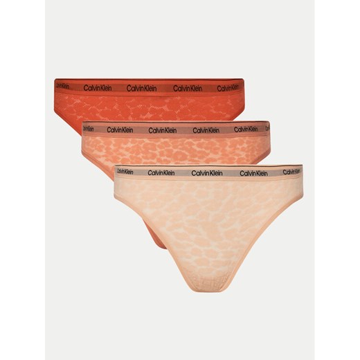 Calvin Klein Underwear Komplet 3 par fig klasycznych 000QD5069E Kolorowy ze sklepu MODIVO w kategorii Majtki damskie - zdjęcie 182617838