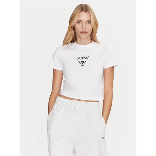 Guess T-Shirt V4YI20 KCDH1 Biały Boxy Fit ze sklepu MODIVO w kategorii Bluzki damskie - zdjęcie 182617856