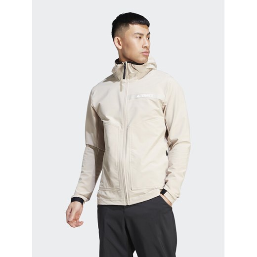 adidas Kurtka outdoor Terrex Multi HZ4423 Beżowy Slim Fit ze sklepu MODIVO w kategorii Kurtki męskie - zdjęcie 182617878