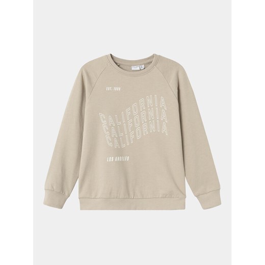 NAME IT Bluza Vion 13224964 Beżowy Regular Fit ze sklepu MODIVO w kategorii Bluzy dziewczęce - zdjęcie 182617995