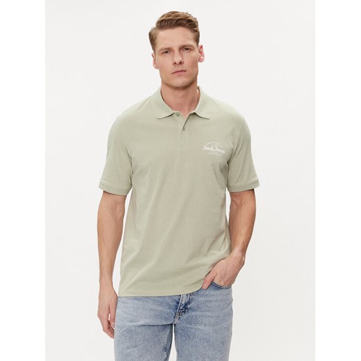 Jack&Jones Polo Forest 12248621 Zielony Standard Fit ze sklepu MODIVO w kategorii T-shirty męskie - zdjęcie 182618027