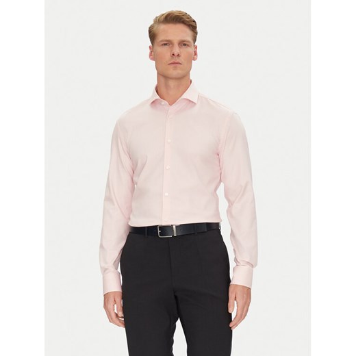 BOSS Koszula 50538962 Różowy Slim Fit ze sklepu MODIVO w kategorii Koszule męskie - zdjęcie 182618095