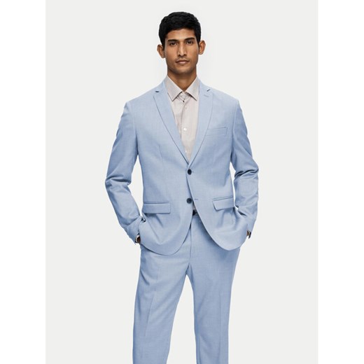 Selected Homme Marynarka 16092418 Błękitny Slim Fit ze sklepu MODIVO w kategorii Marynarki męskie - zdjęcie 182618106