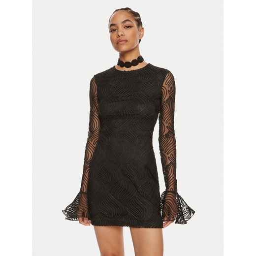 ROTATE Sukienka koktajlowa Rositana 112947100 Czarny Slim Fit ze sklepu MODIVO w kategorii Sukienki - zdjęcie 182618129