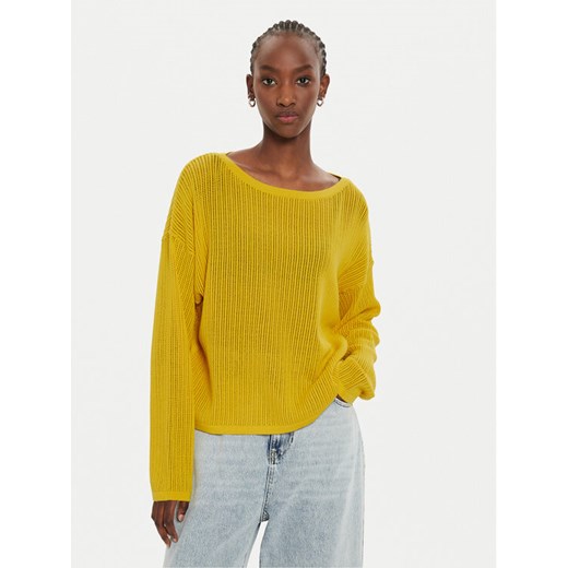 Sisley Sweter 17Q3M104X Żółty Regular Fit ze sklepu MODIVO w kategorii Swetry damskie - zdjęcie 182618165