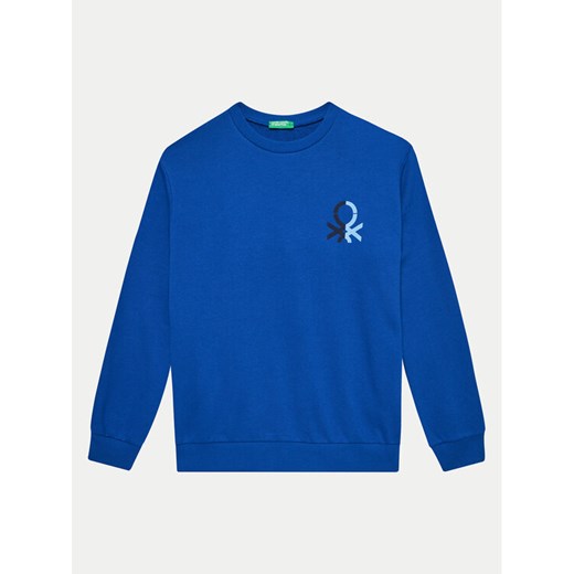 United Colors Of Benetton Bluza 3J68C10JM Niebieski Regular Fit United Colors Of Benetton 168 MODIVO