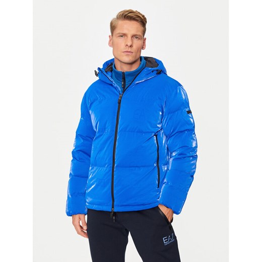 EA7 Emporio Armani Kurtka zimowa 6DPB34 PNHMZ 1528 Niebieski Regular Fit ze sklepu MODIVO w kategorii Kurtki męskie - zdjęcie 182618206
