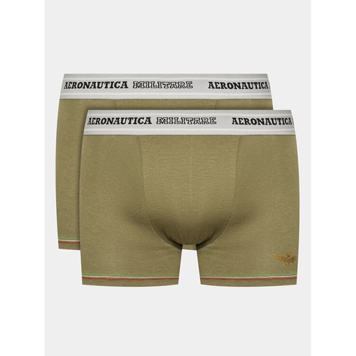 Aeronautica Militare Komplet 2 par bokserek AM1UBX003 Zielony ze sklepu MODIVO w kategorii Majtki męskie - zdjęcie 182618245