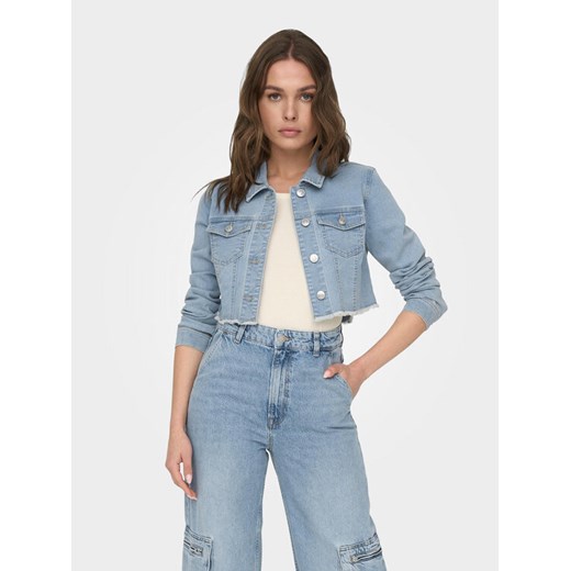ONLY Kurtka jeansowa Wonder 15256098 Niebieski Regular Fit ze sklepu MODIVO w kategorii Kurtki damskie - zdjęcie 182618257