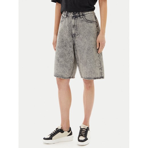 Volcom Szorty jeansowe Beeggy B2012504 Szary Baggy Fit ze sklepu MODIVO w kategorii Szorty - zdjęcie 182618346