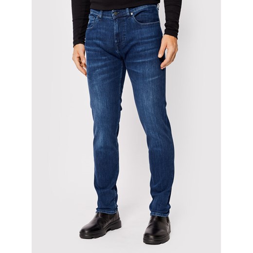 7 For All Mankind Jeansy Luxe Performance JSMXB800LI Granatowy Slim Tapered Fit ze sklepu MODIVO w kategorii Jeansy męskie - zdjęcie 182618417